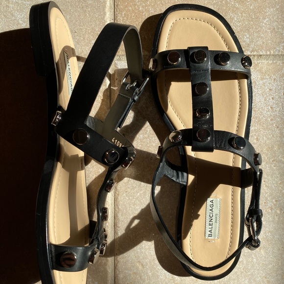 NEW Balenciaga leather sandals - Picture 3 of 11